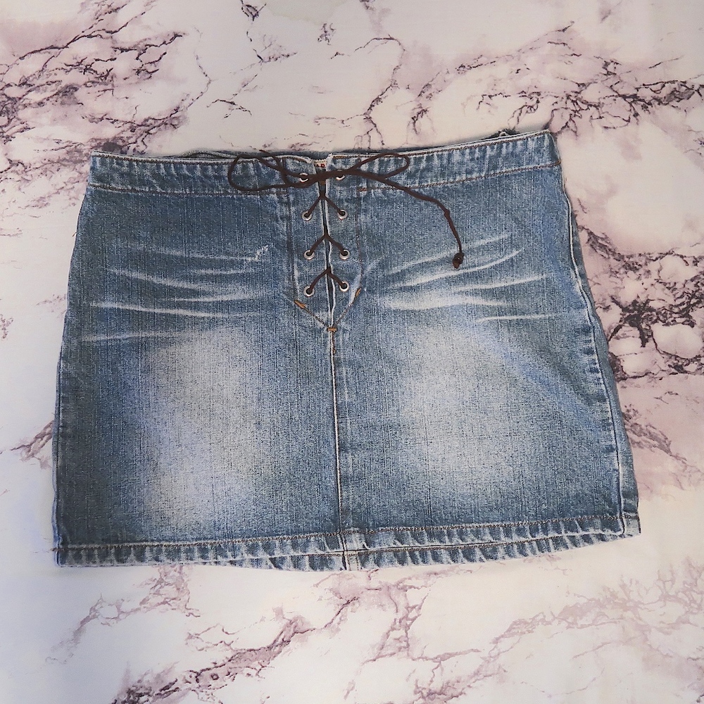 Paris Blues Jean Skirt